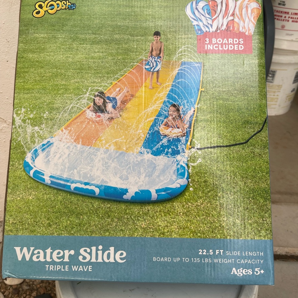 Water slide .